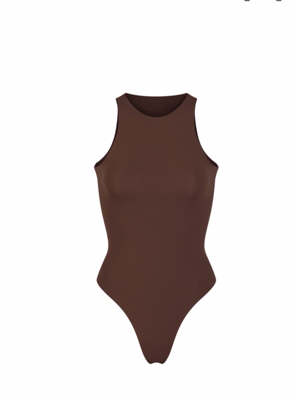 SKIMS FITS EVERYBODY HIGH NECK BODYSUIT | COCOA MEDIUM